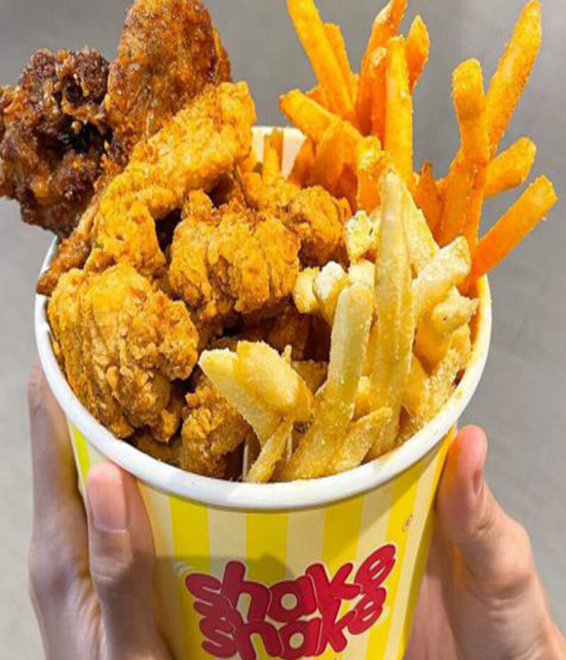 منو فست‌فود Shake Shake in a Tub سنگاپور