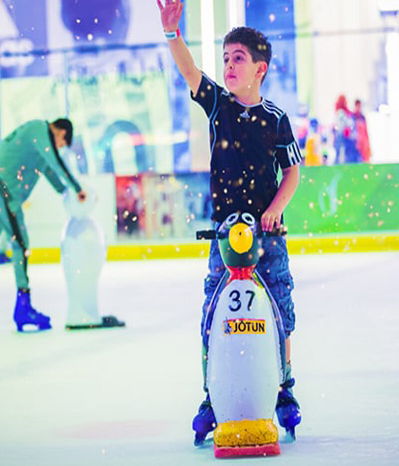 عکس اسکیت روی یخ دبی