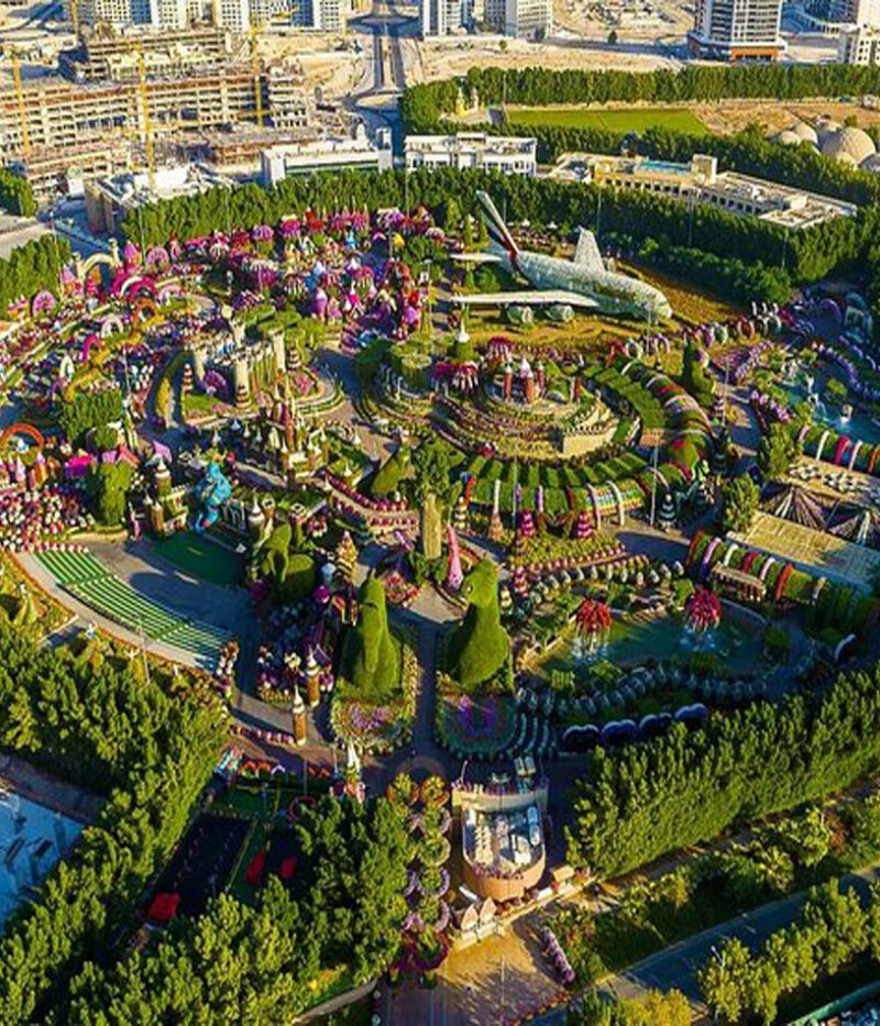 عکس باغ گل دبی