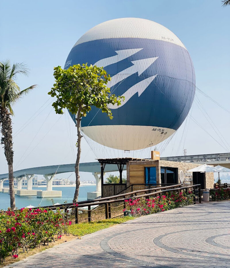 عکس بالن سواری پالم دبی