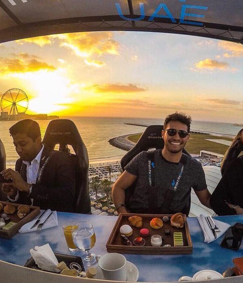 قیمت بلیط رستوران دینر این د اسکای دبی