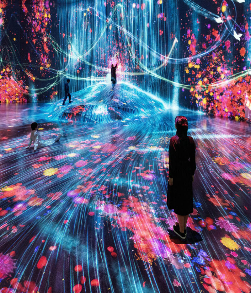 عکس موزه هنر دیجیتال تیم‌لب ابوظبی