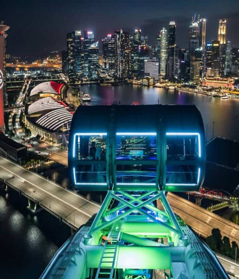 هزینه بلیط چرخ و فلک پرنده سنگاپوری