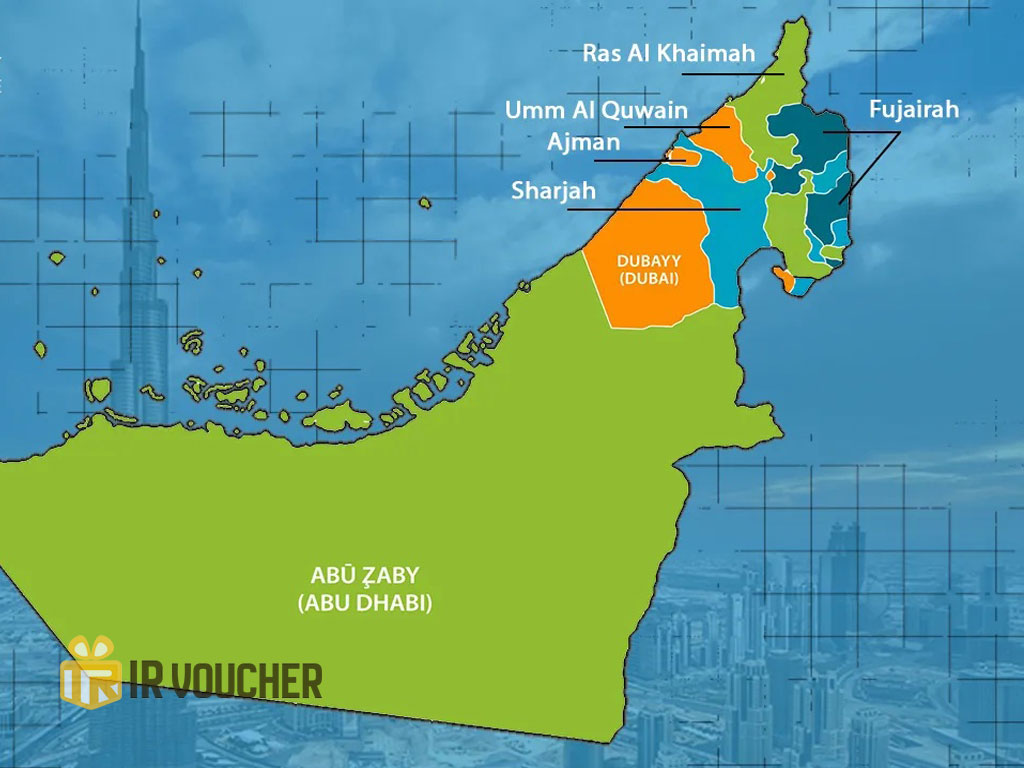 فاصله دبی تا شهرهای مهم امارات